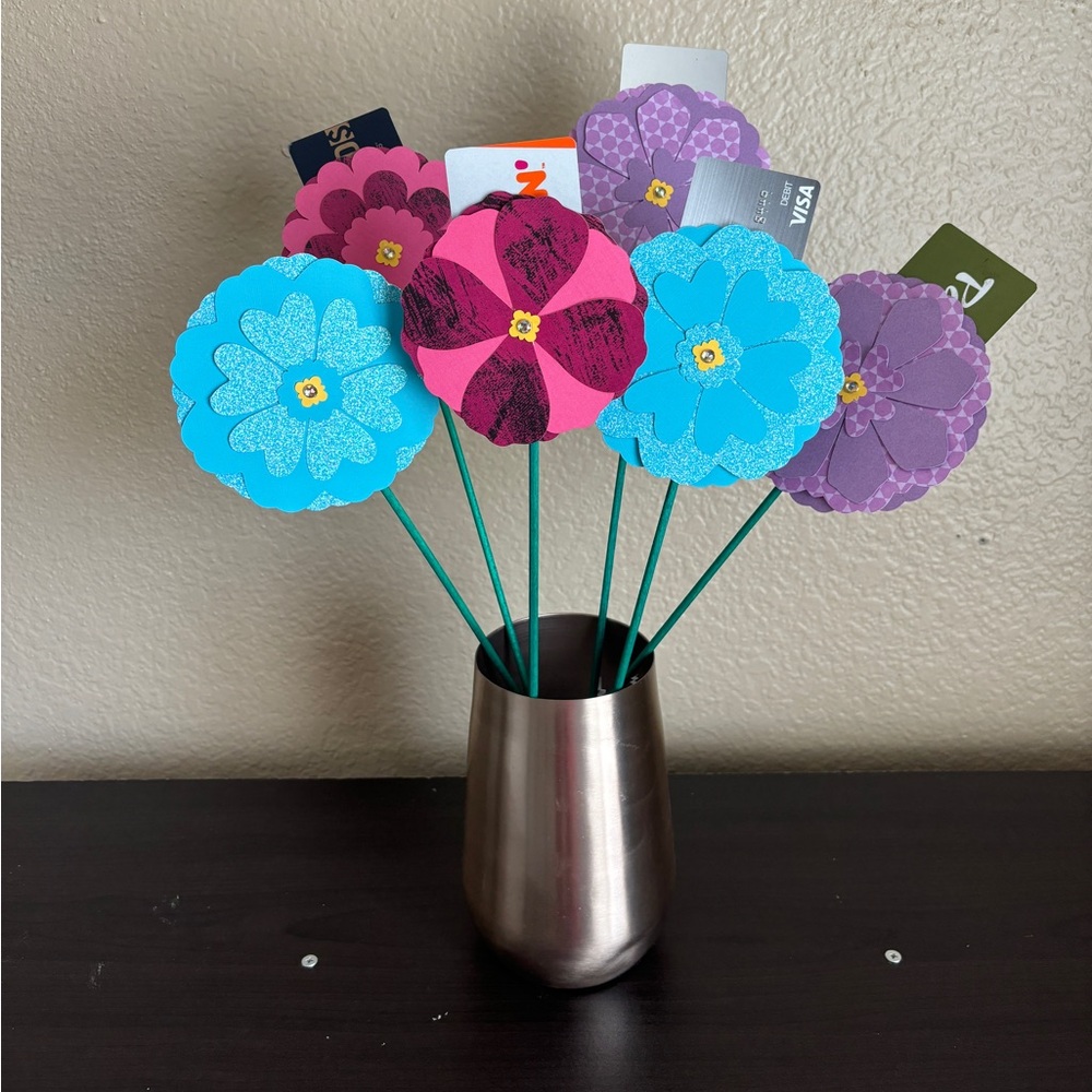 Paper Flower Gift Card Bouquet | Flower Gift Card Holders | Handmade Gifts!